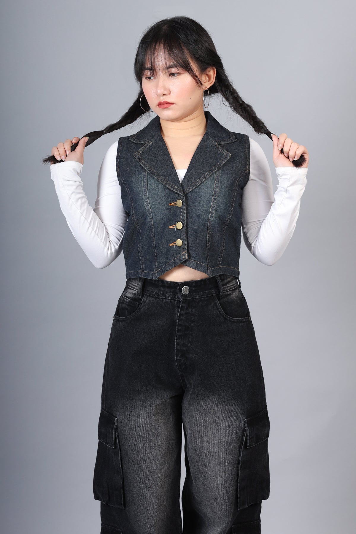 Sleeveless Denim Waistcoat