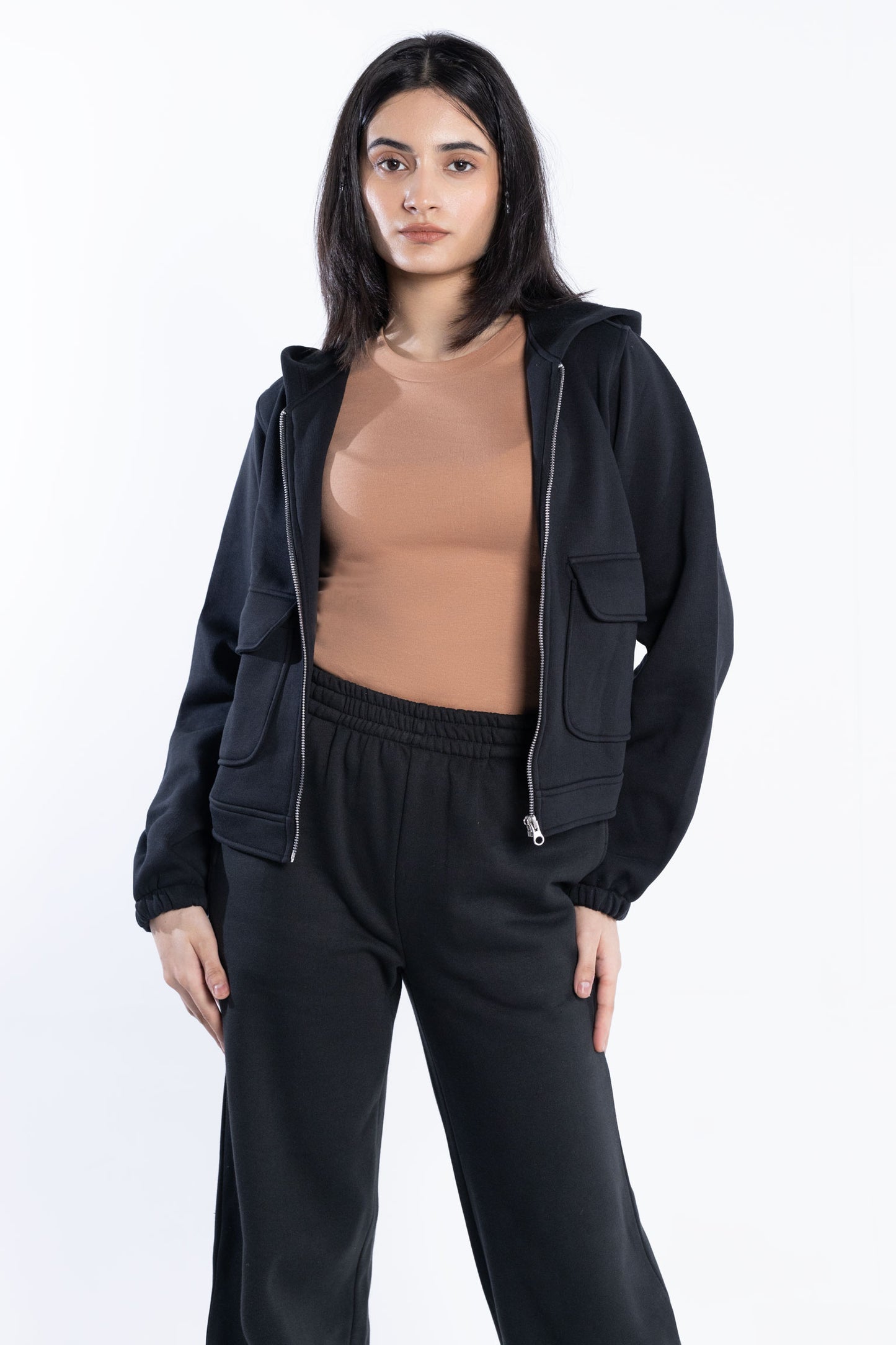 Long-sleeved fitted top