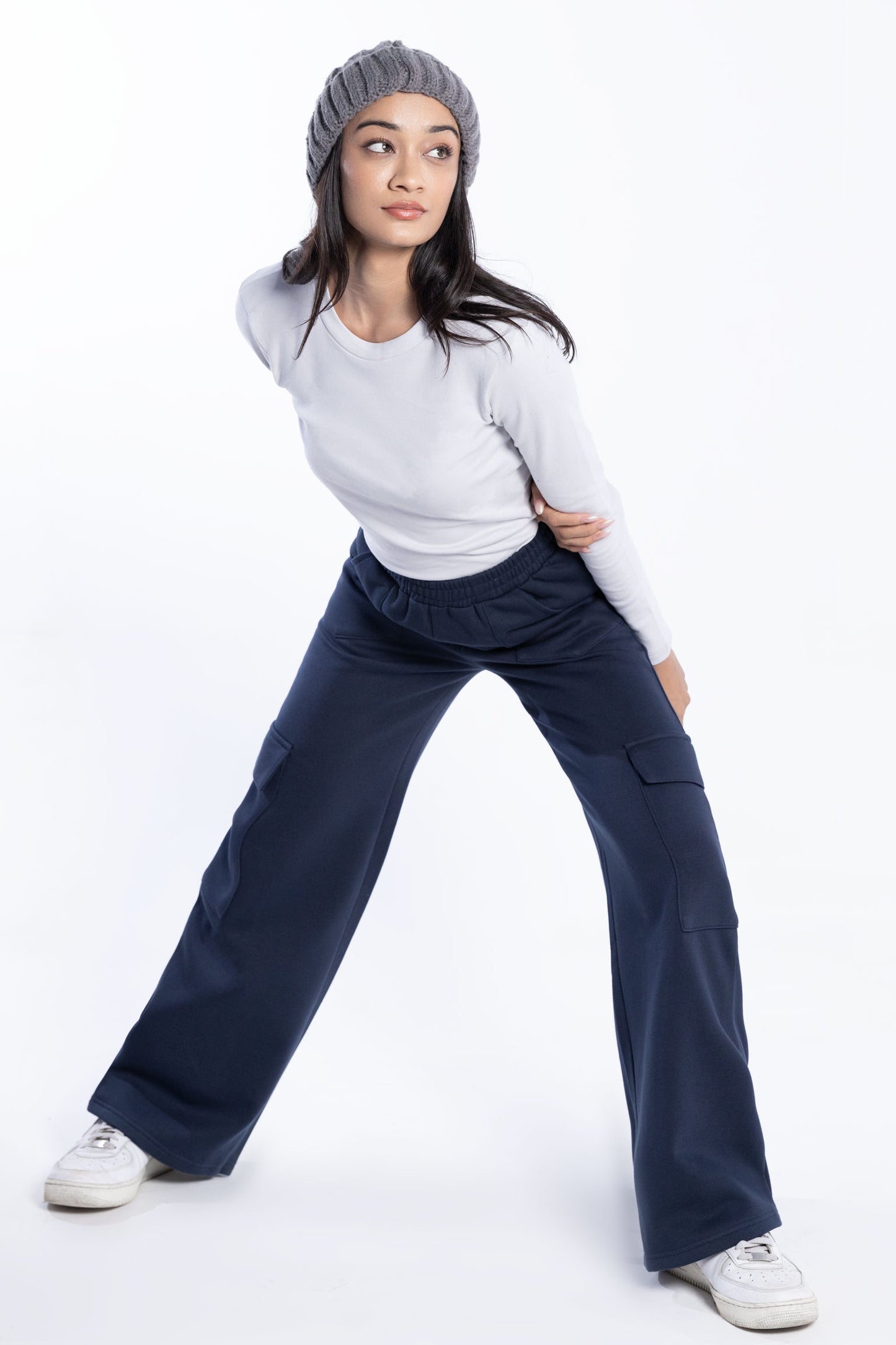 Long-sleeved fitted top