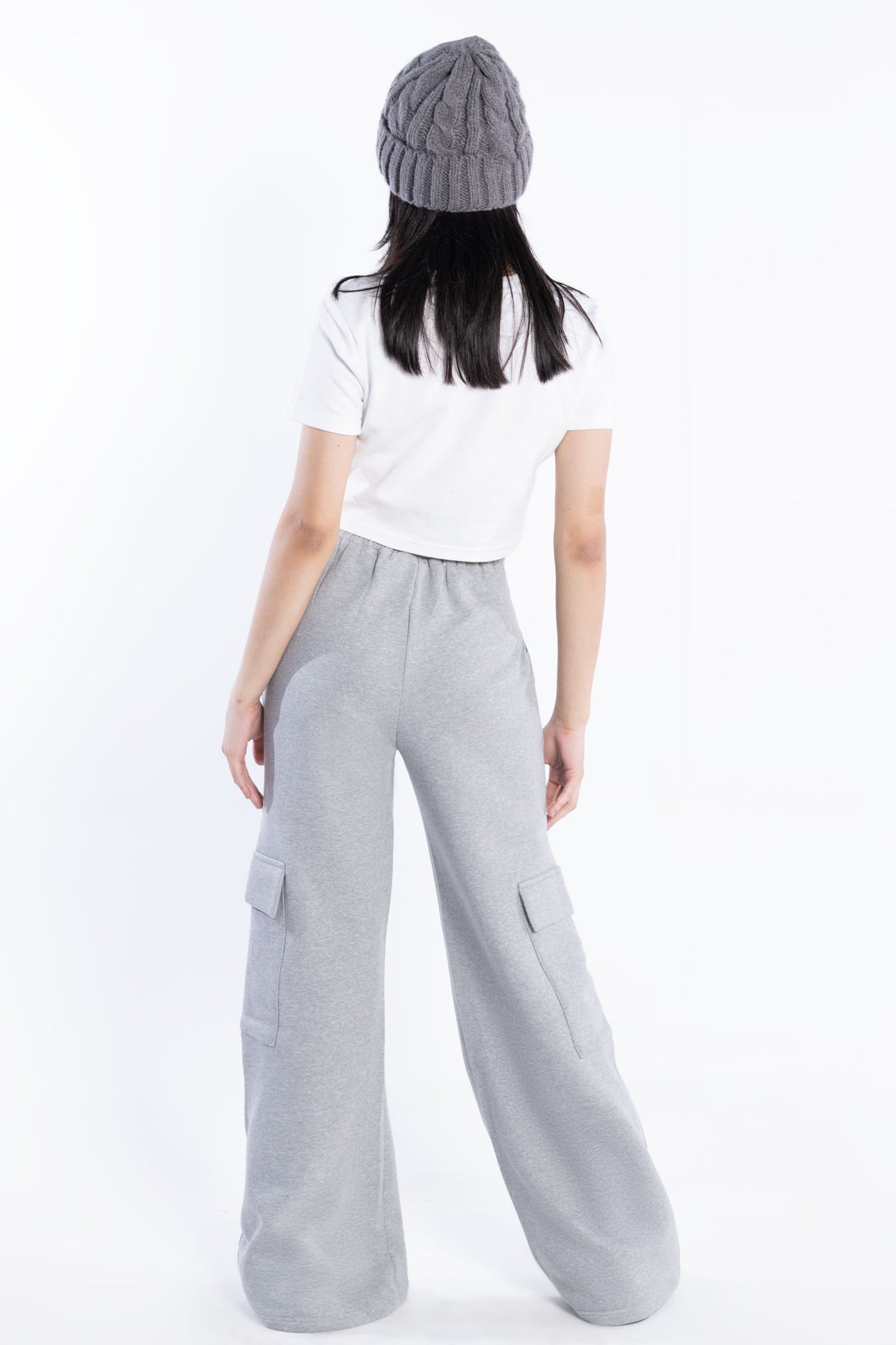 Wide cargo joggers