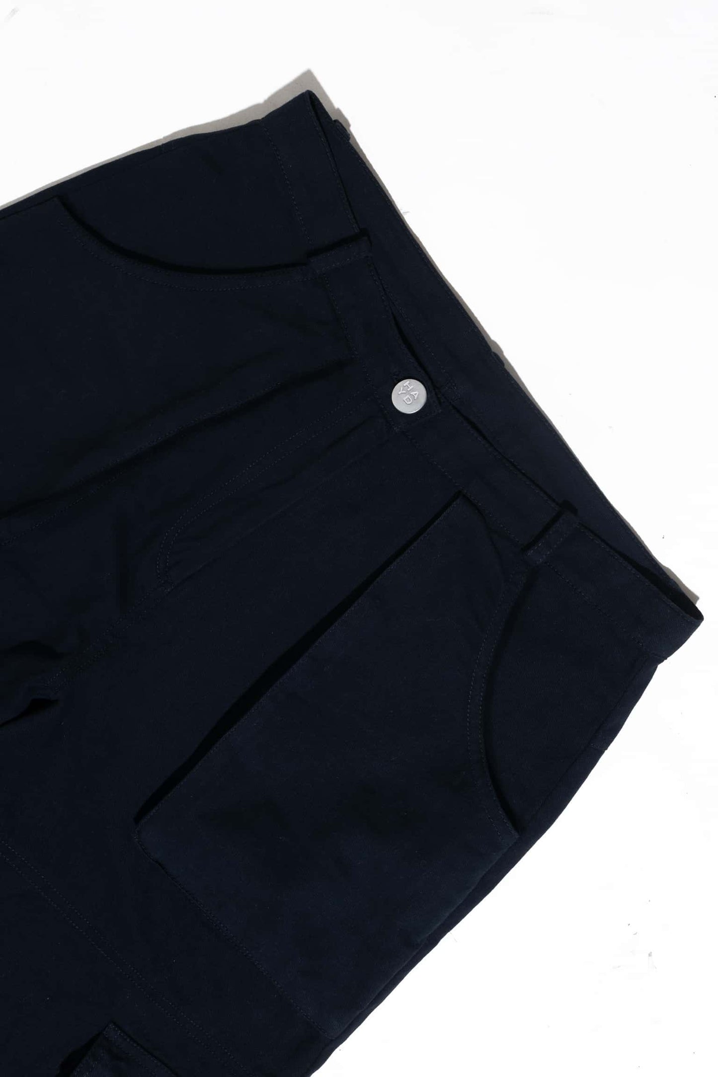 Zipper fly flap baggy cargo pants