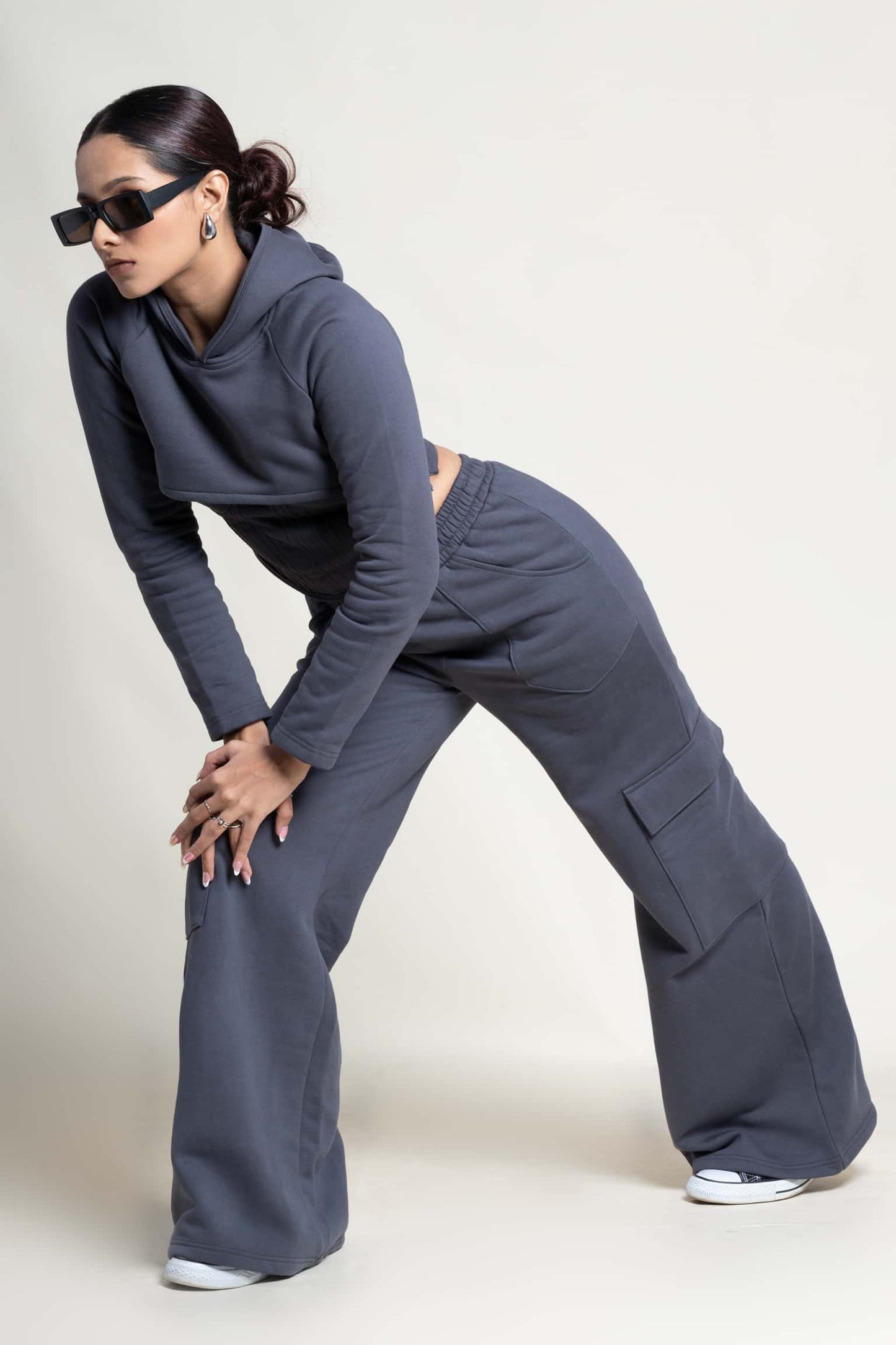 Wide cargo joggers