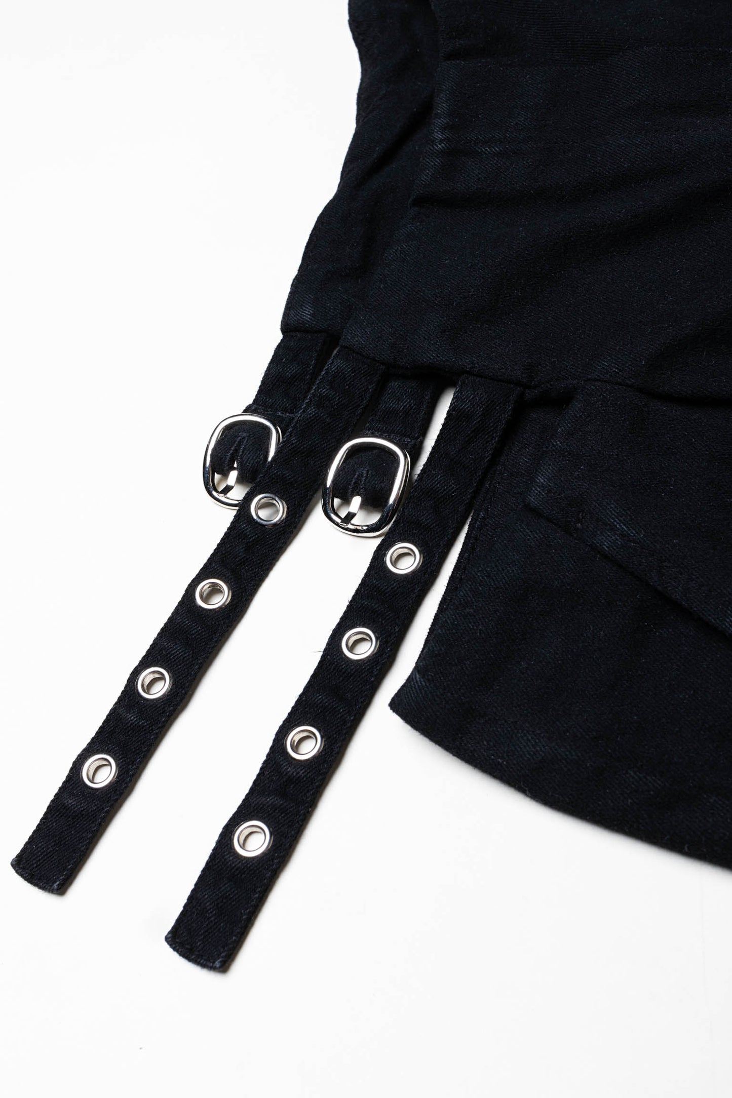 Cut-out twill trouser
