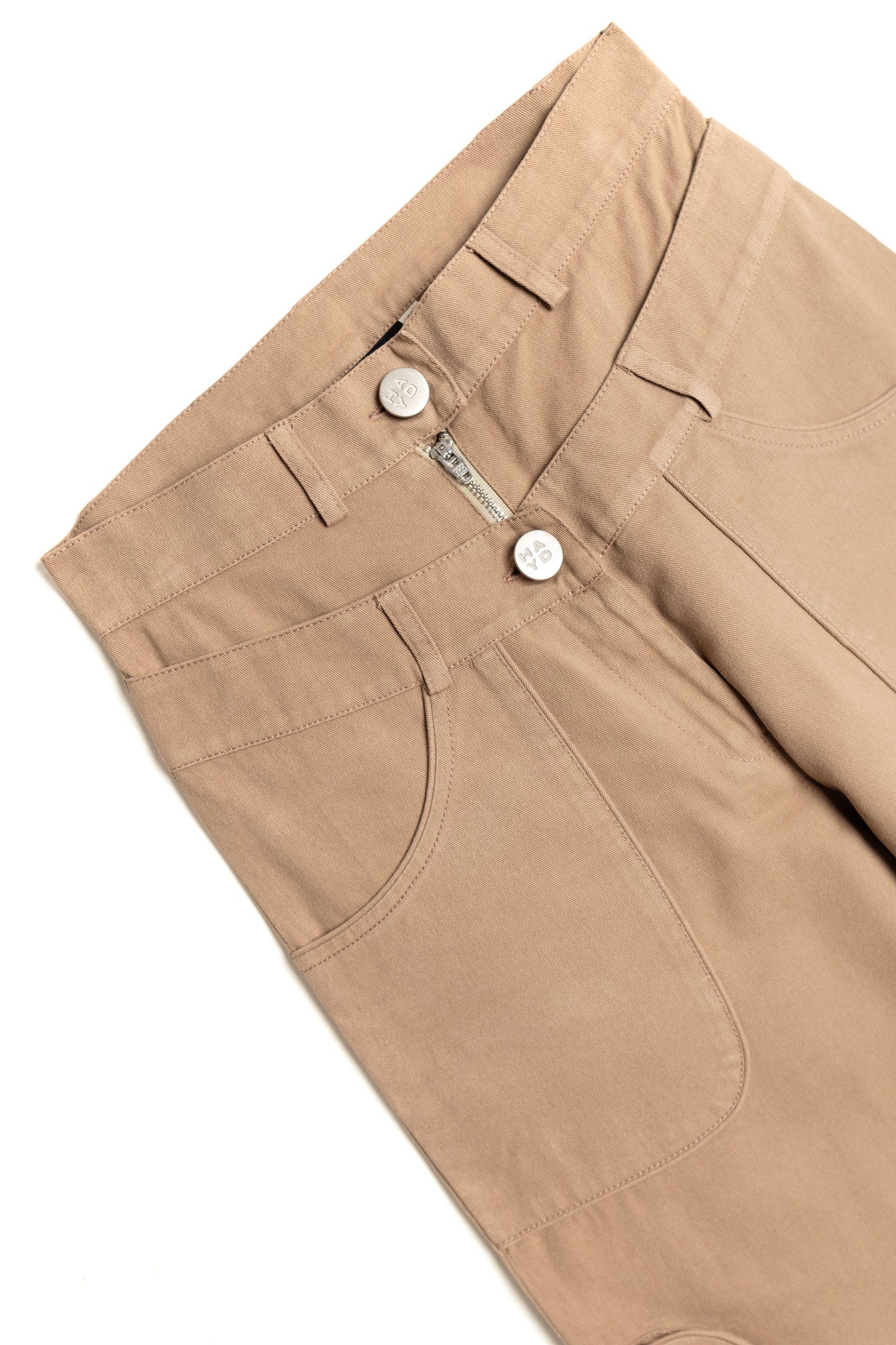 Twin zip wide leg cargo pants