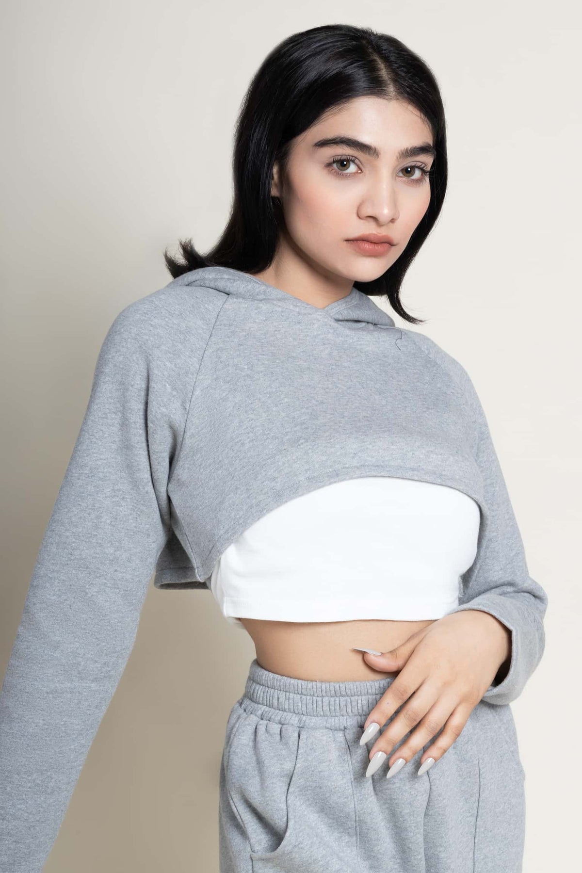 Classic cropped hoodie