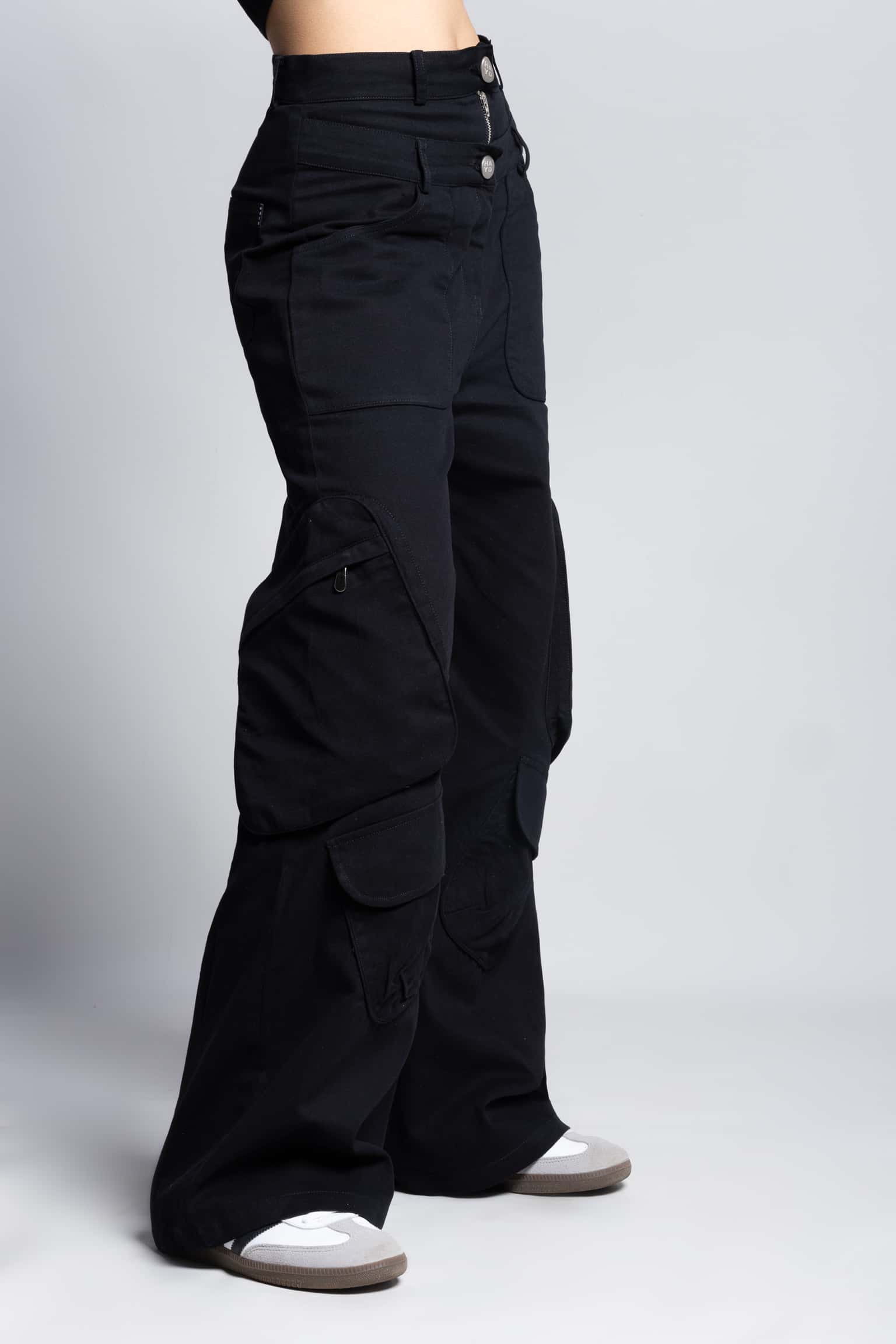 Wellness Zip Hem Wide Cargo Pants