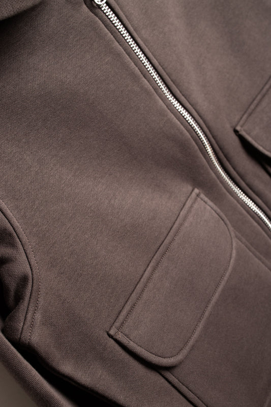 Twin pocket zip hoodie
