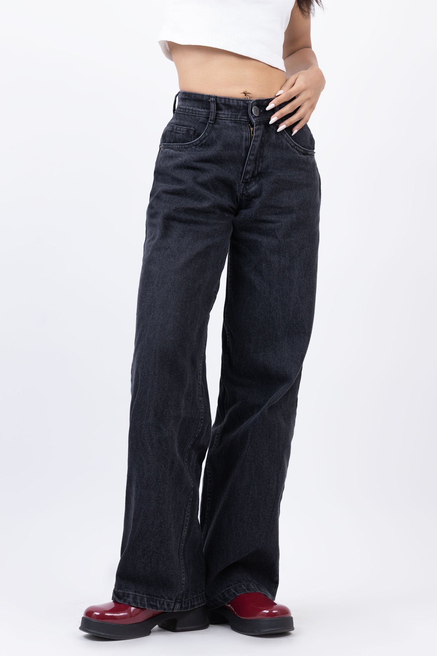 Low waist straight fit jeans