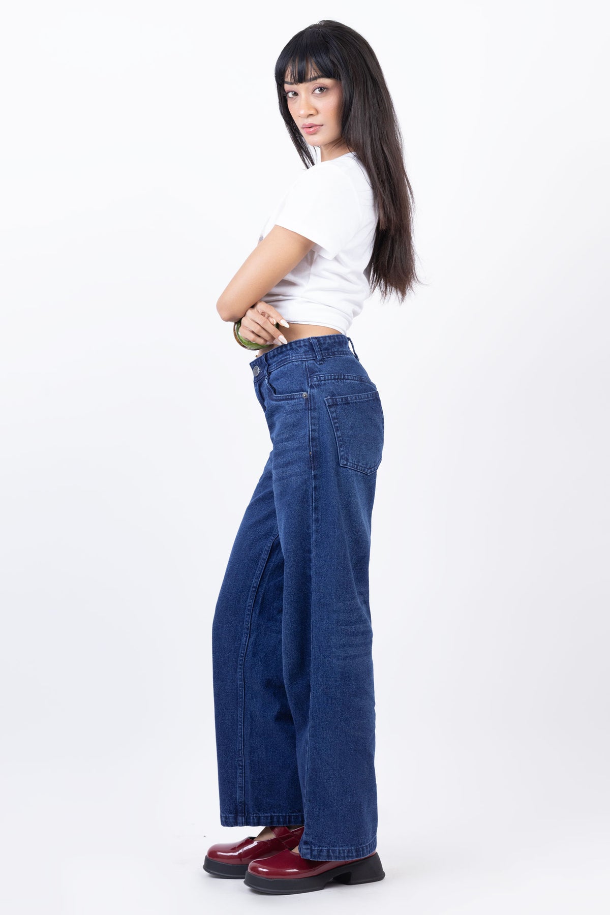 Low waist straight fit jeans