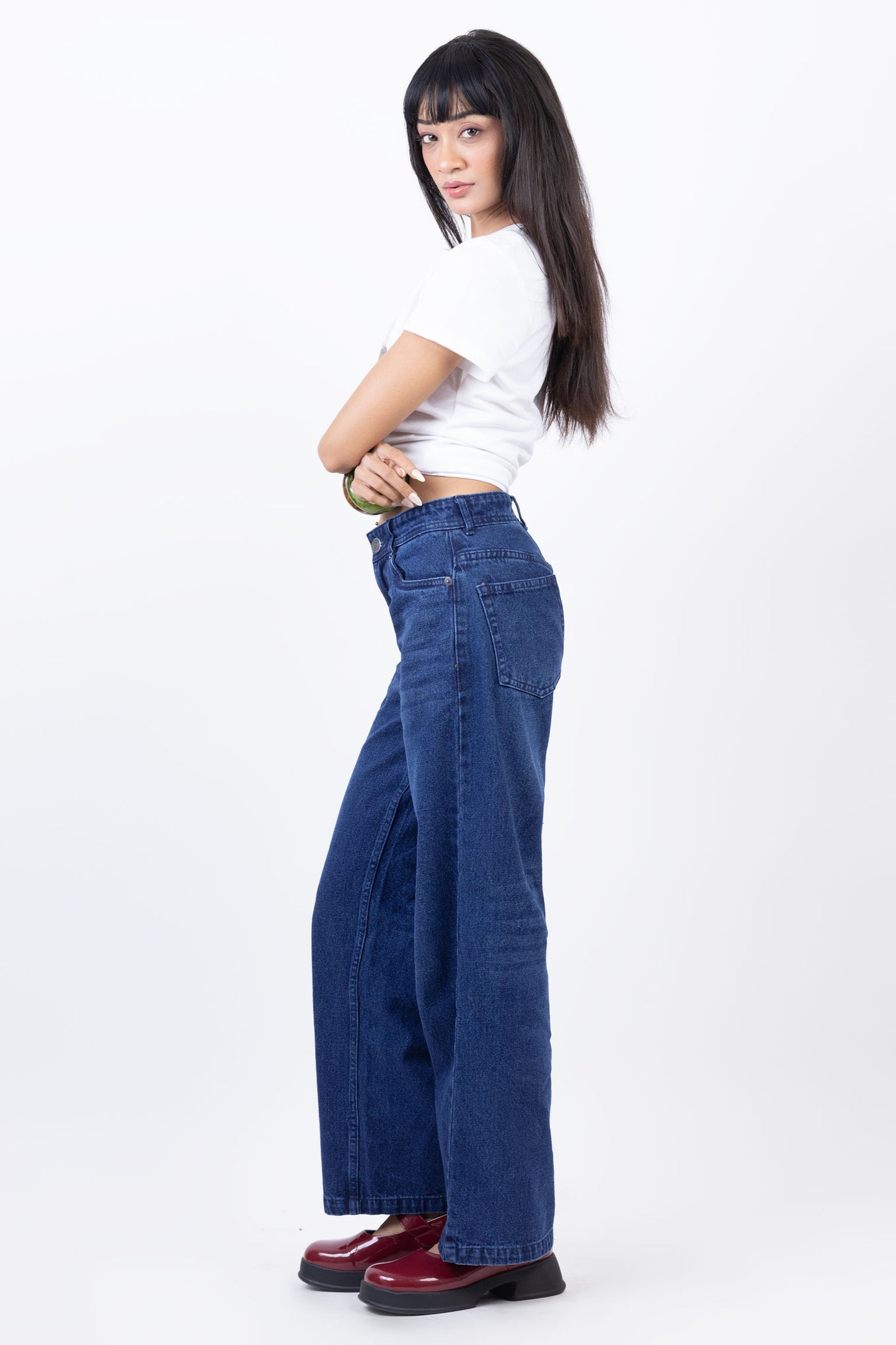 Low waist straight fit jeans