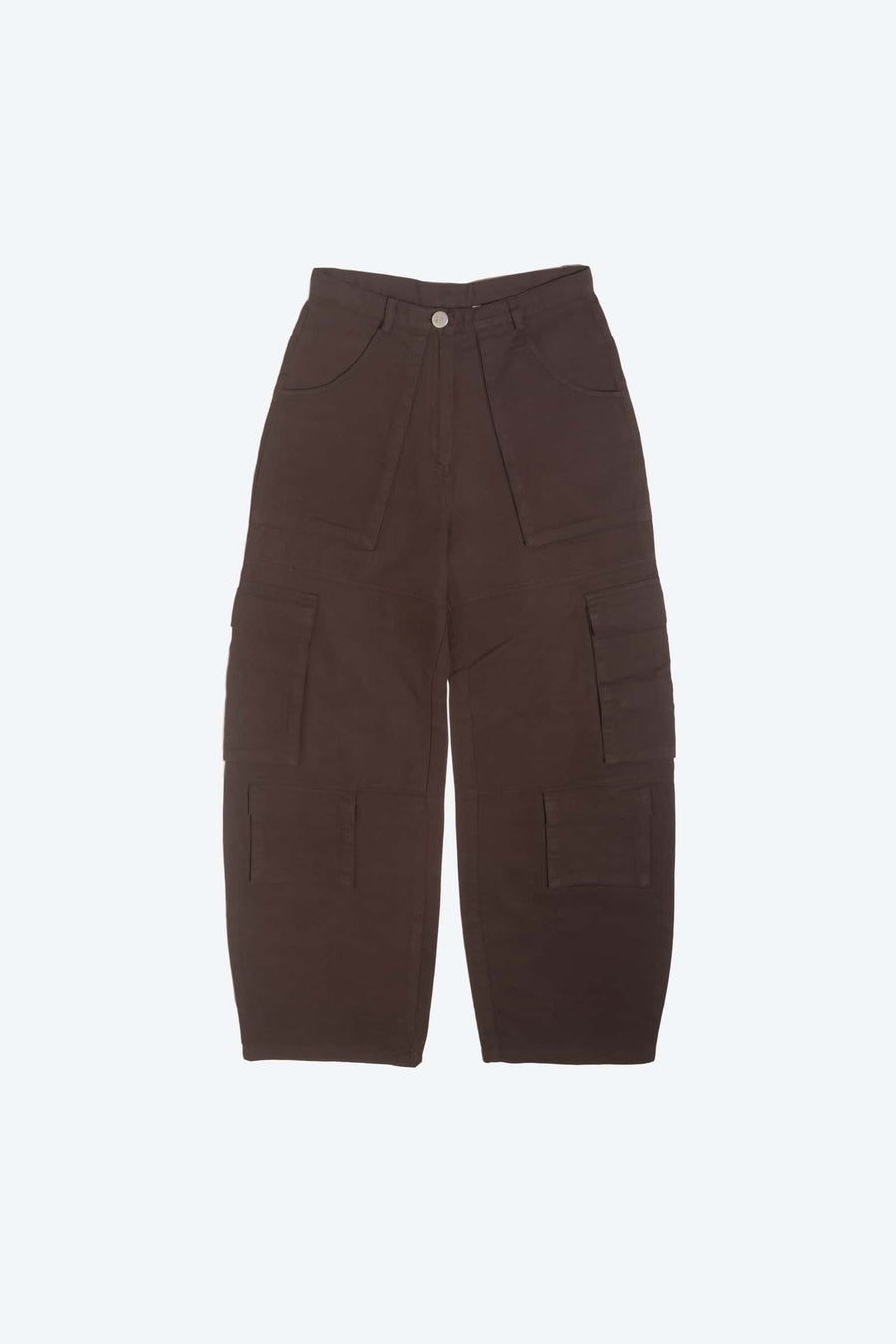Zipper fly flap baggy cargo pants