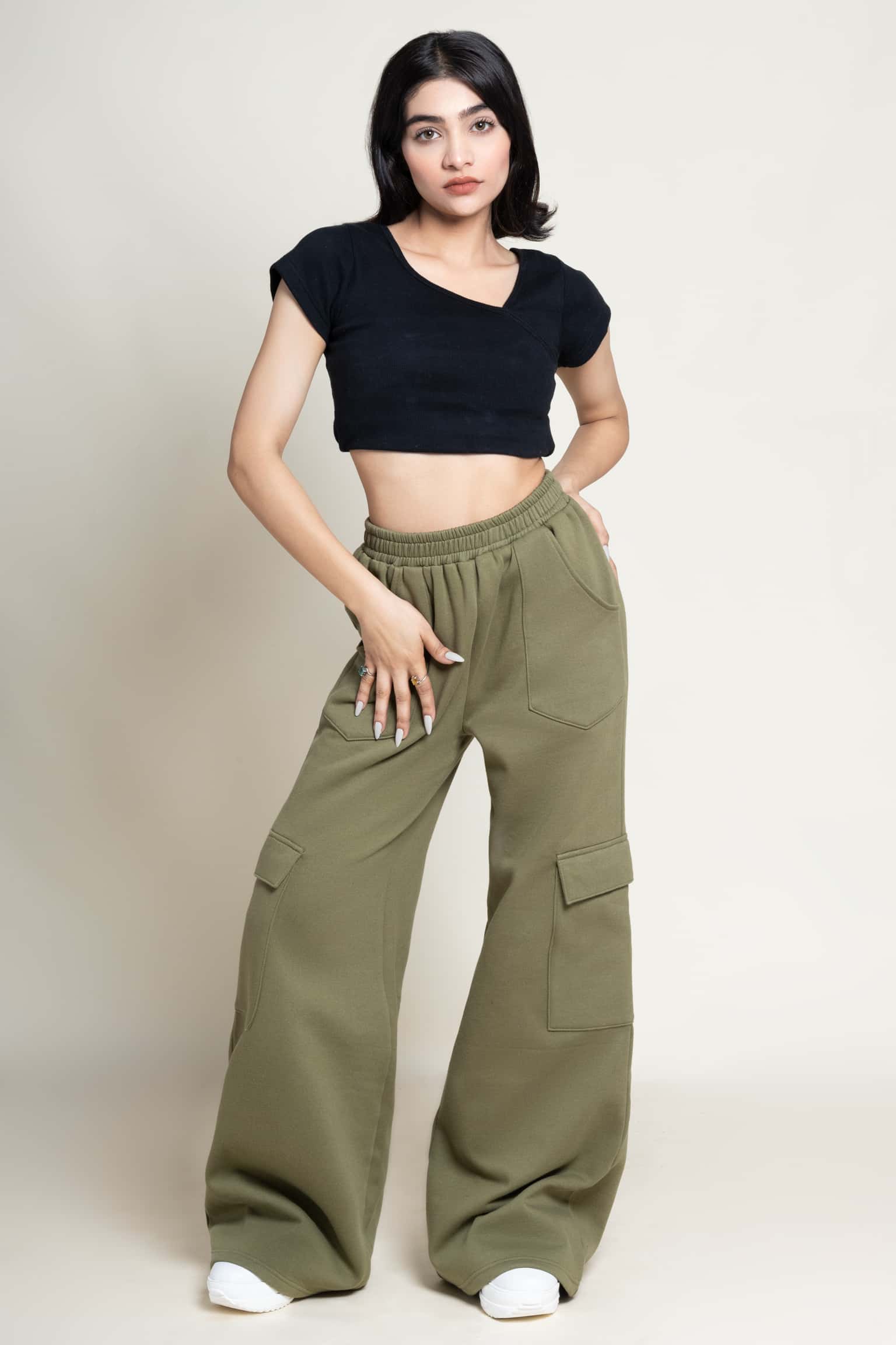 Wide cargo joggers – HAYD