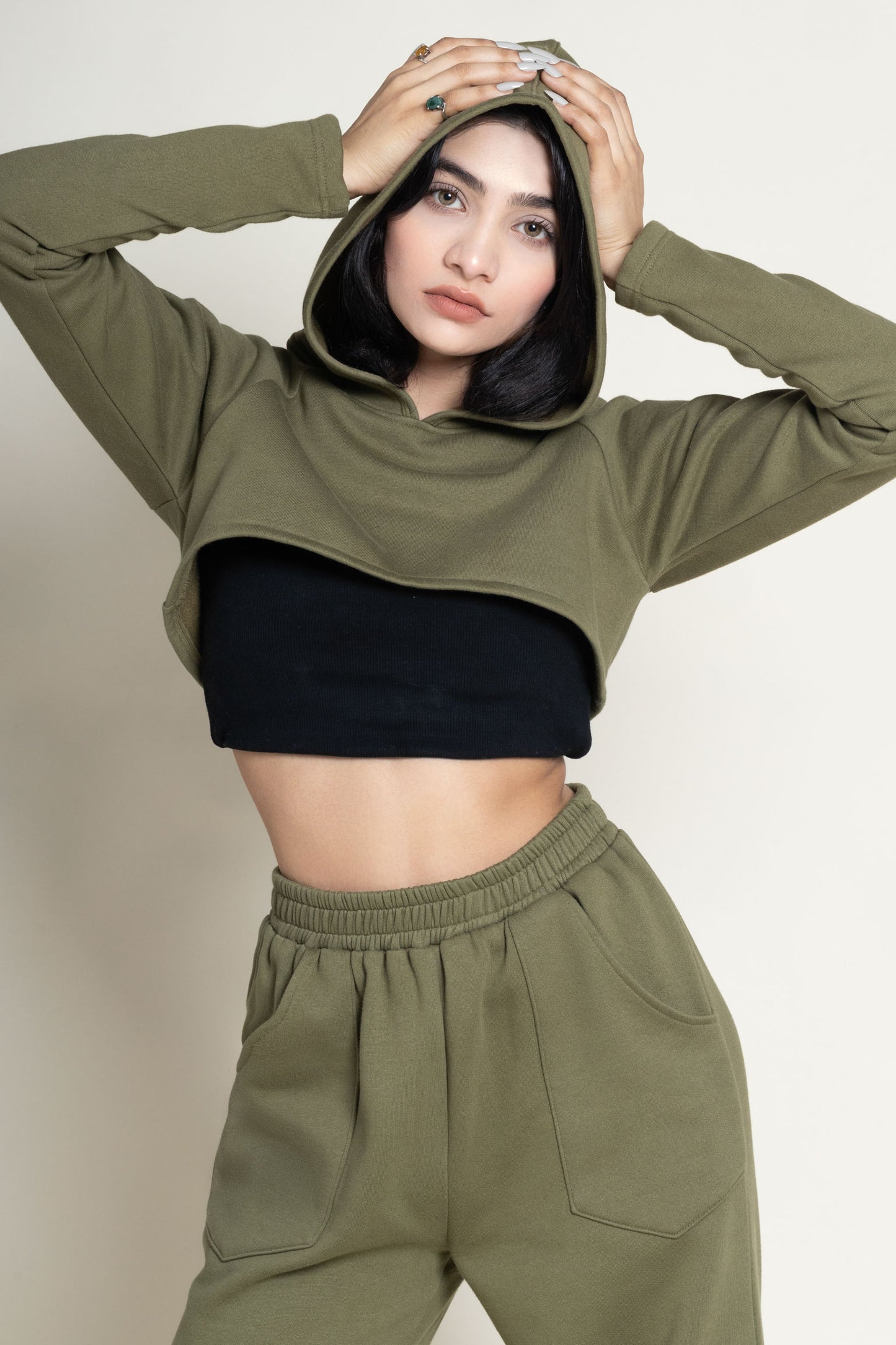 Classic cropped hoodie