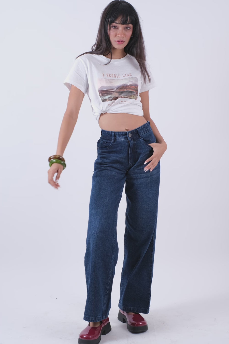 Low waist straight fit jeans