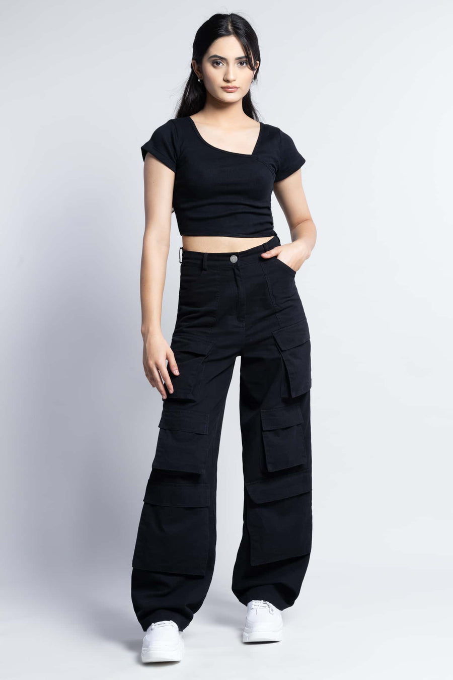 y2k front pocket baggy cargo pants