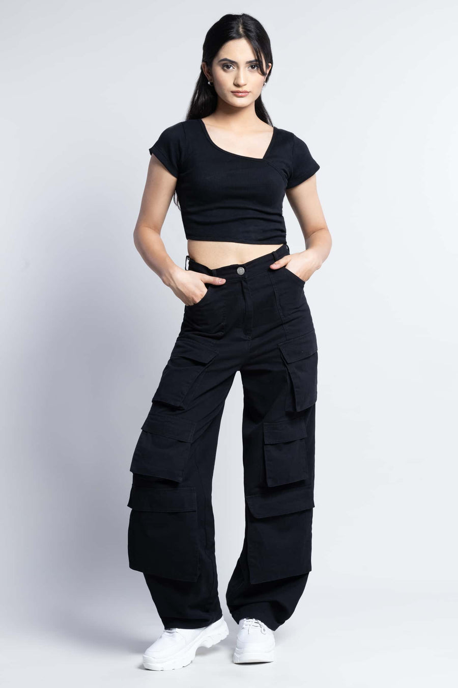 y2k front pocket baggy cargo pants